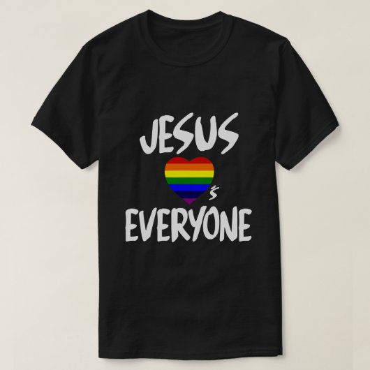 JESUS LIEFT IEDEREEN T-SHIRT (Design voorkant)