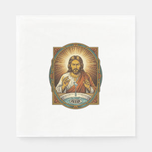 Jesus liet contactlens in de afvoer van de badkame servet