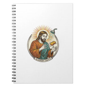 Jesus liet gladde zeep douche bad onhandig Humo Notitieboek
