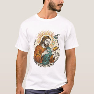 Jesus liet gladde zeep douche bad onhandig Humo T-shirt