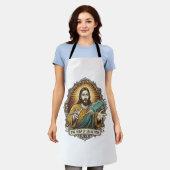 Jesus liet gladde zeep in de douche vallen Onhandi Schort (Gedragen)