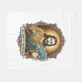 Jesus liet gladde zeep vallen in de douche onhandi fleece deken (Voorkant (Horizontaal))
