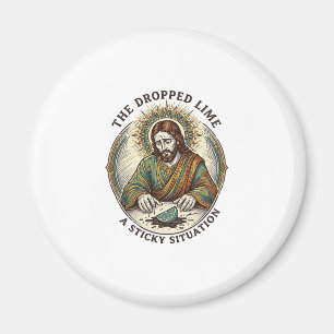 Jesus liet limoen wig op de vuile vloer vallen Teq Magneet