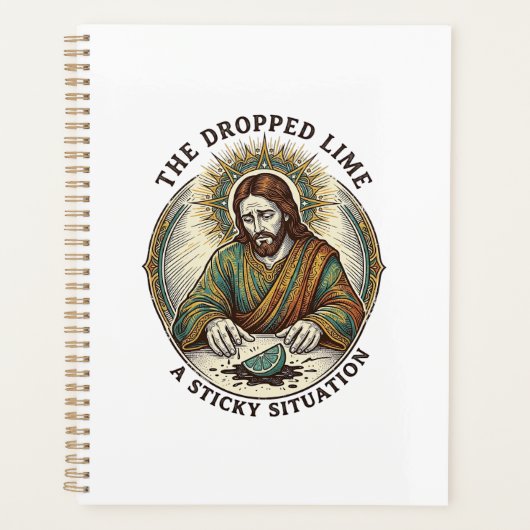 Jesus liet limoen wig vuile vloer Tequila Feestje Planner (Voorkant)