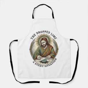 Jesus liet limoen wig vuile vloer Tequila Feestje Schort