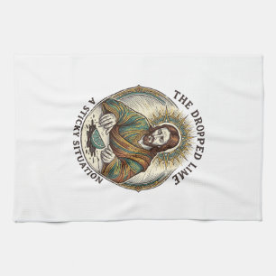 Jesus liet limoen wig vuile vloer Tequila Feestje Theedoek