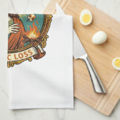 Jesus liet Marshmallow Campfire Feest Mislukking H Theedoek (Quarter Fold)