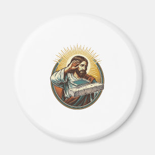 Jesus liet telefoon gezicht plat beton paniek sche magneet