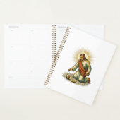 Jesus liet verse gesneden avocado op de vloer vall planner (Display)