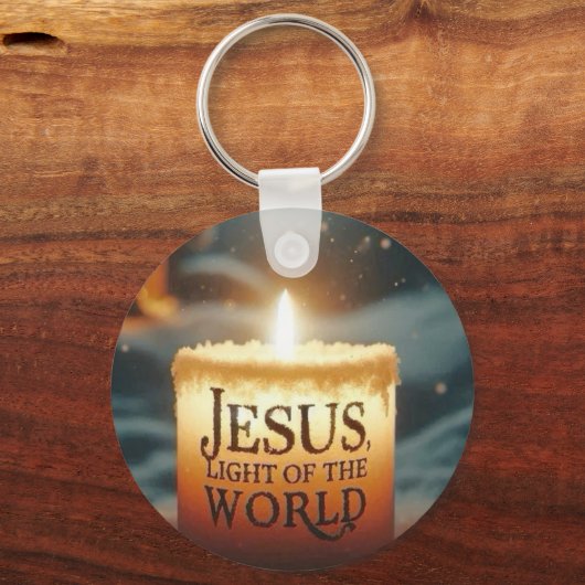 Jesus Light of the World Nativity Christmas Double Sleutelhanger (Achterkant)