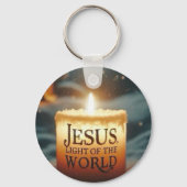 Jesus Light of the World Nativity Christmas Double Sleutelhanger (Achterkant)