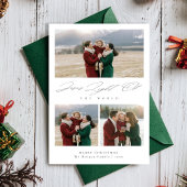 Jesus Light of the World Religious 3 Photo Feestdagenkaart