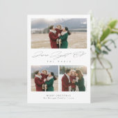 Jesus Light of the World Religious 3 Photo Feestdagenkaart (Staand voorkant)