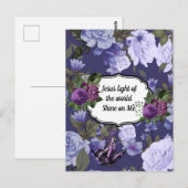 Jesus Light van de World Floral Briefkaart Designe (Voorkant / Achterkant)