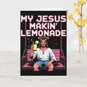 Jesus Limonade Grappig Christelijk Meme Kaart (Gele Bloem)