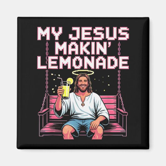 Jesus Limonade Grappige Christelijke Meme  Magneet (Voorkant)