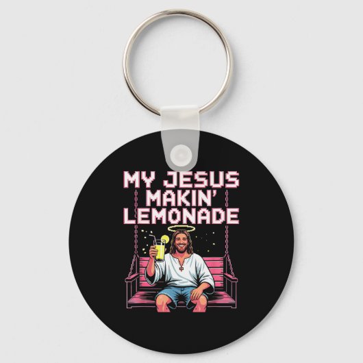Jesus Limonade Grappige Christelijke Meme Sleutelhanger (Voorkant)
