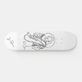 Jesus Lined Art Print Persoonlijk Skateboard (Horizontaal)