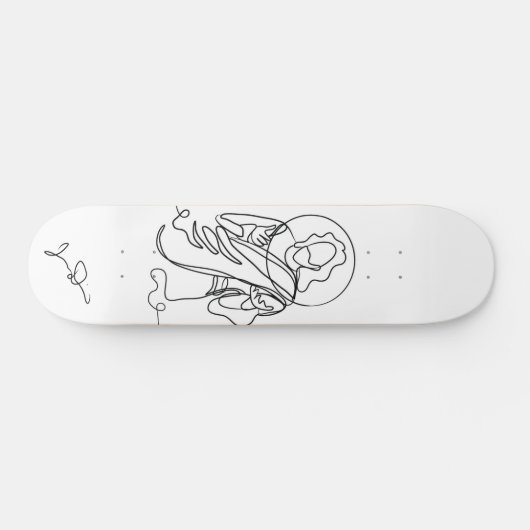 Jesus Lined Art Print Persoonlijk Skateboard (Horizontaal)