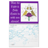 Jesus Lion en Lamb Peace on Earth 2013 Kalender (Feb 2027)