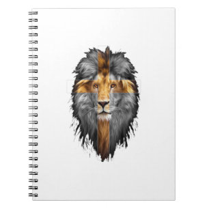 Jesus Lion Judah Jesus Cross Faith Christelijke me Notitieboek
