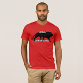 JESUS LION OF JUDAH CHRISTELIJK T-SHIRTS RED (Voorkant volledig)