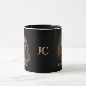 Jesus Lion of Judah Custom Monogram Koffie Mok (Midden)