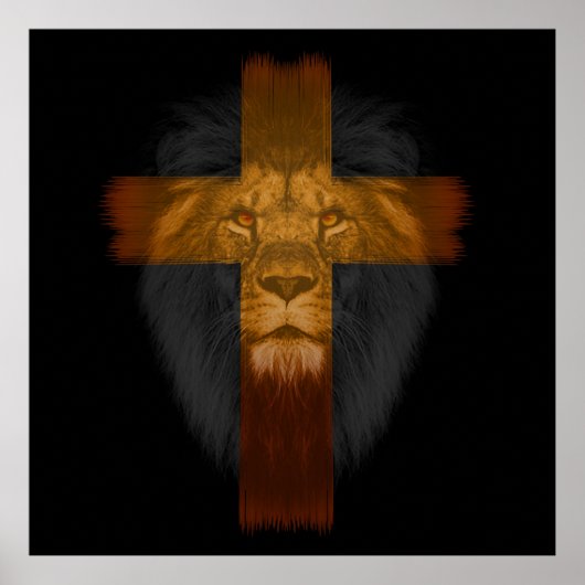 Jesus Lion of Judah Poster (Voorkant)