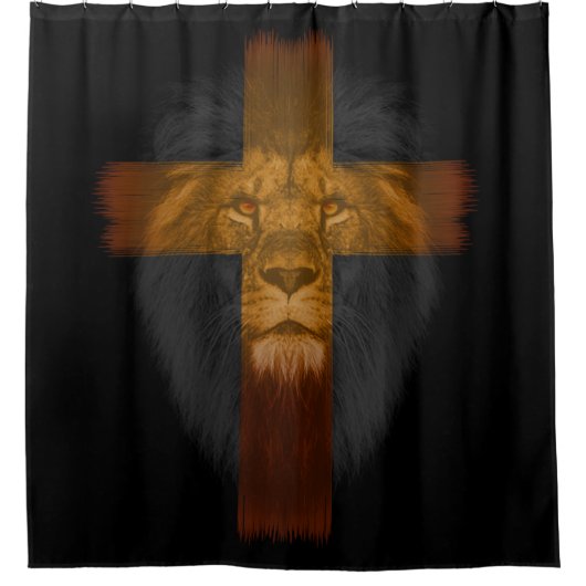 Jesus Lion of Judah Shower Curtain Douchegordijn (Voorkant)