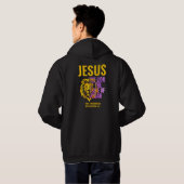 JESUS LION OF TRIBE OF JUDAH Christian Hoodie (Achterkant volledig)