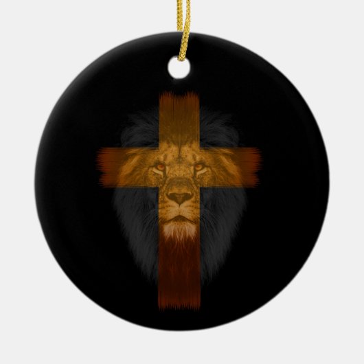 Jesus Lion van Judah Ornament (Voorkant)