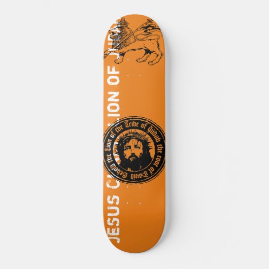 Jesus Lion van Judah Skateboard, 8 1/8 inch deck Persoonlijk Skateboard (Voorkant)