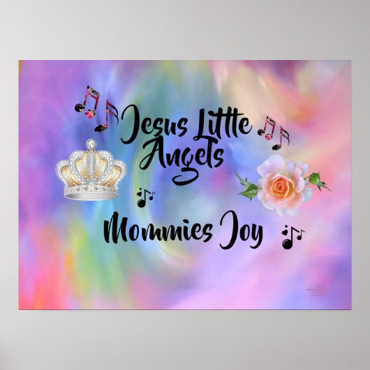 Jesus Little Angels Mommies Joy Poster (Voorkant)