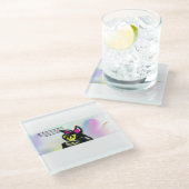 jesus live  glazen onderzetter (Schuin)