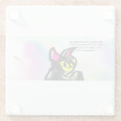 jesus live  glazen onderzetter (Achterkant)