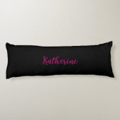 ‘Jesus Lives’ Christelijke quote Custom Name Black Lichaamskussen (Achterkant)