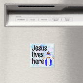 Jesus lives here magneet (Insitu (Vaatwasser))