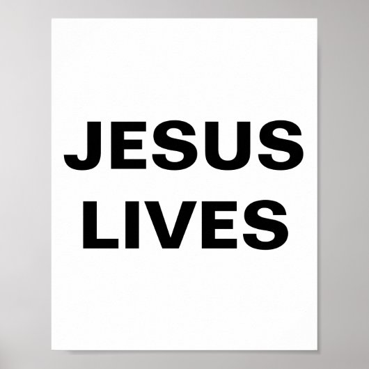 Jesus Lives Poster (Voorkant)