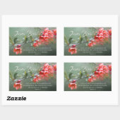 Jesus Lives Spring Flowers Bijbel Verse Pasen Rechthoekige Sticker (Vel)