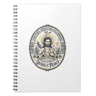 Jesus Lo Fi Studiemuziek Aesthetic Grafische T-shi Notitieboek