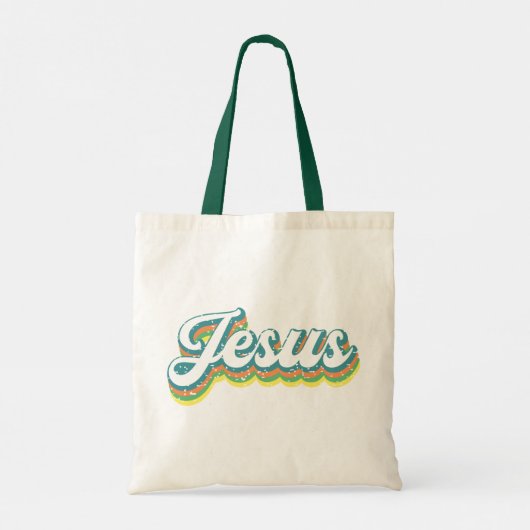 Jesus logo Art Canvas tas (Achterkant)