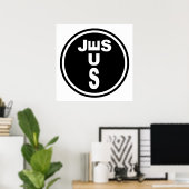 Jesus Logo Poster (Thuiskantoor)