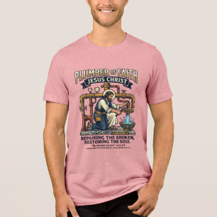 Jesus Loodgieter Grafische T-shirt Christelijke Ku