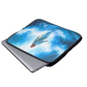 Jesus loopt in de oceaan laptop case/protector sleeve (Voorkant onderkant)
