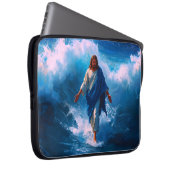 Jesus Loopt op Water Laptop Hoes (Voorkant Rechts)