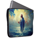 Jesus Loopt op Water Laptop Hoes (Voorkant Rechts)