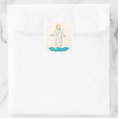 Jesus Loopt op Water Sticker (Tas)
