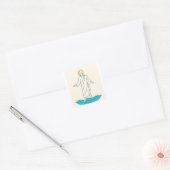 Jesus Loopt op Water Sticker (Envelop)