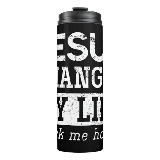 Jesus Lord Christelijk Gift God Savior Jesus Pullo Thermosbeker (Voorkant)