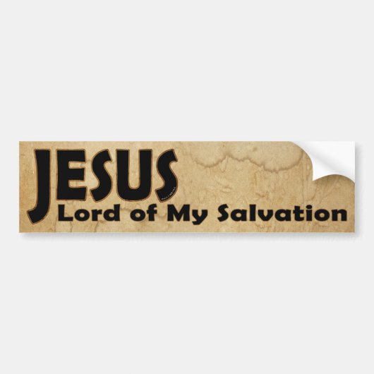 JESUS Lord of Salvation Bumpersticker (Voorkant)